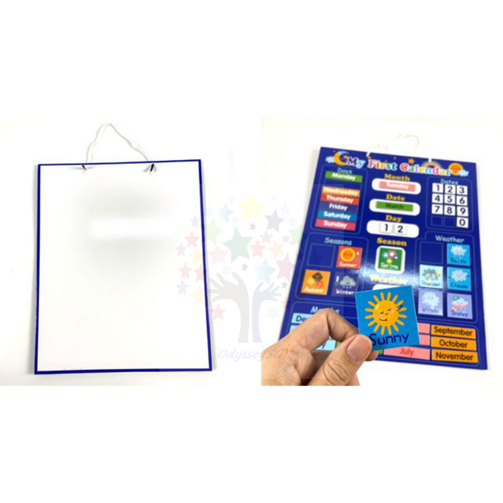 Kids Magnetic Calendar Kit - My First Calendar - 40x32CM - Early Learning