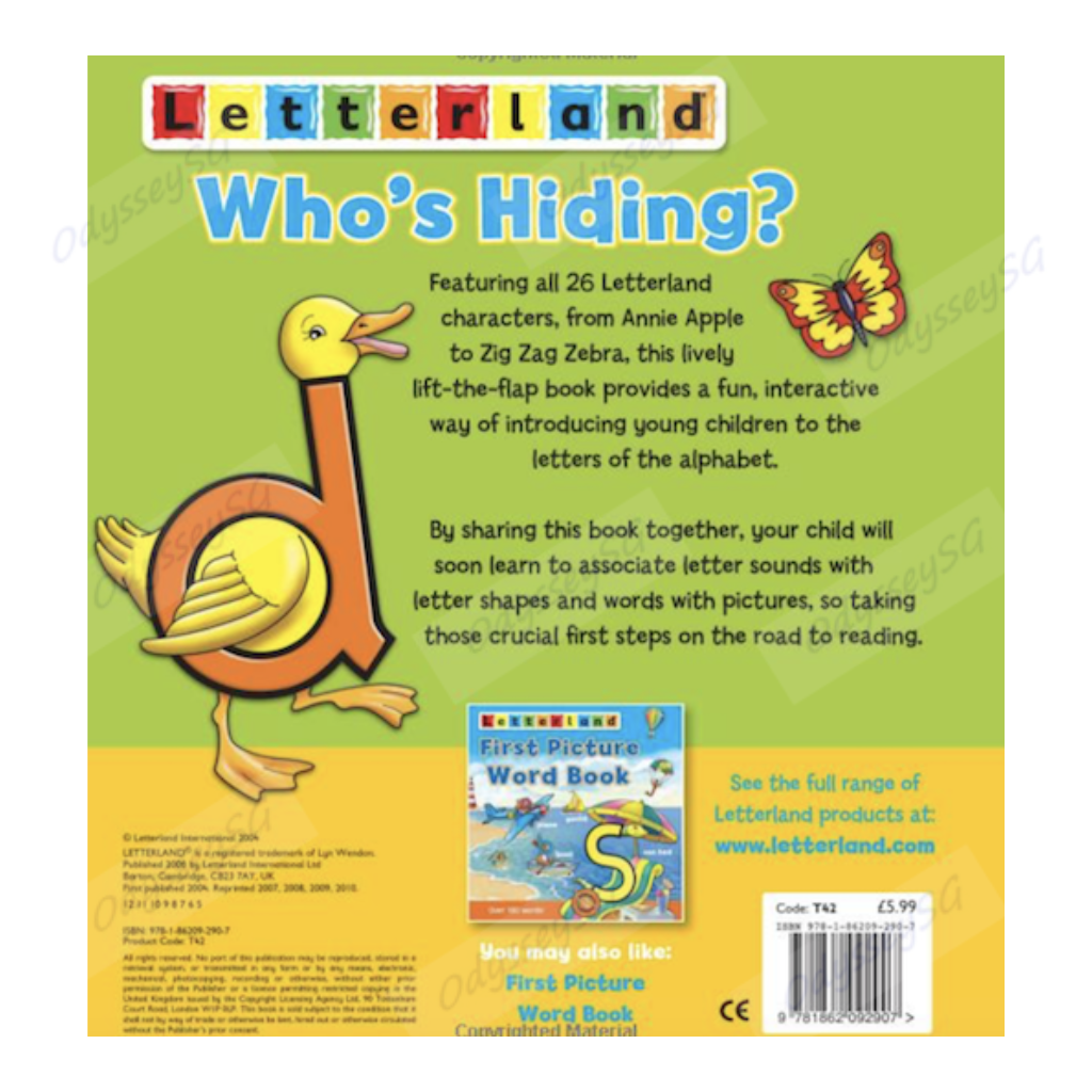 Letterland - Who's Hiding? (Flap book) - Alphabets Letters