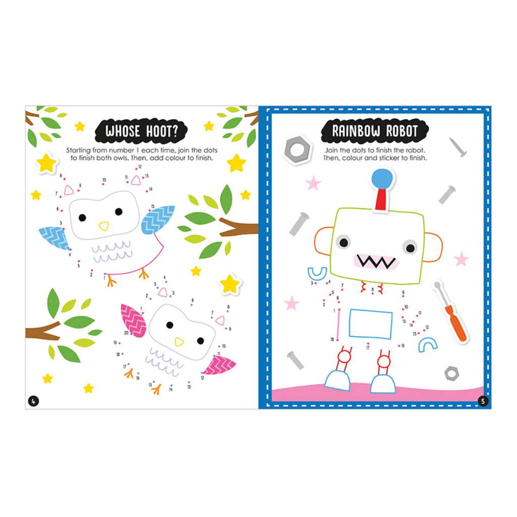 Dot to Dot Sticker Activity Book - Over 250 stickers