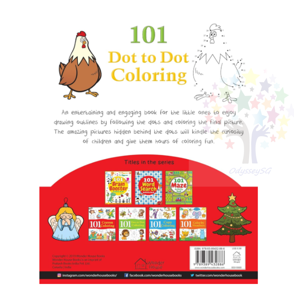 101 Dot To Dot Coloring: Children Fun Activity Book - Age 3 and above