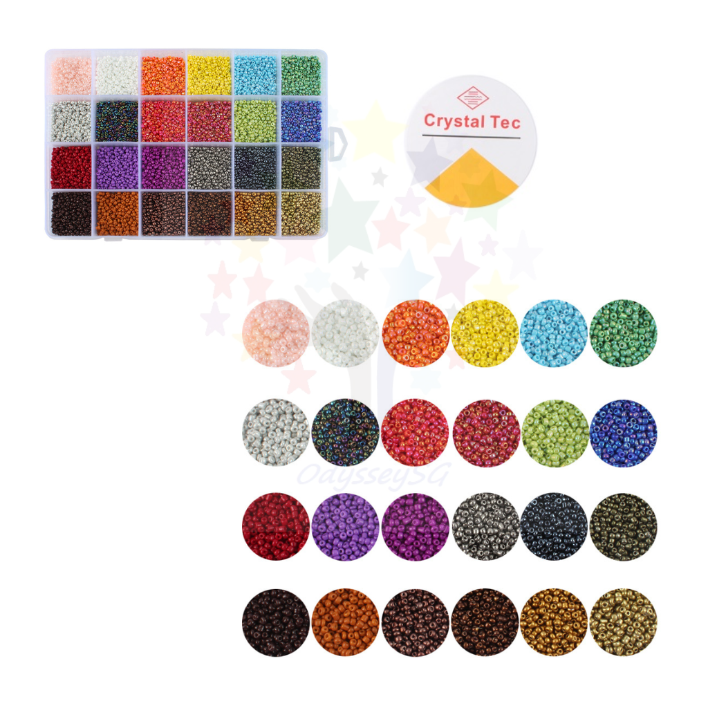 2mm Seed Beads Set – 16,800Pcs Tiny Glass Beads for DIY Jewelry Making Kit , Bracelet , Necklace Beads, Craft Beading Supplies for Kids & Adults
