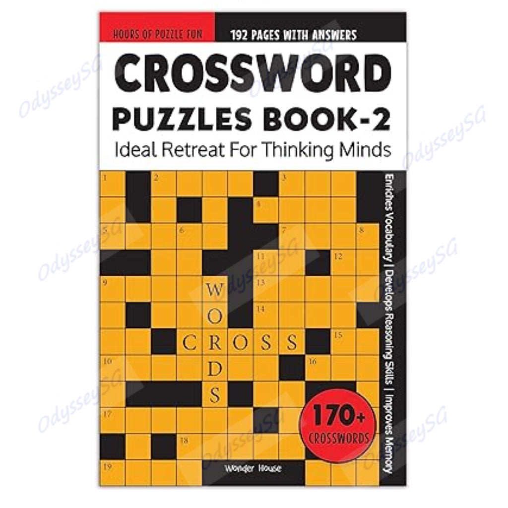 Crosswords Puzzle Book - Age 9 and above - 175 puzzles - 2000 vocabulary words crossword search