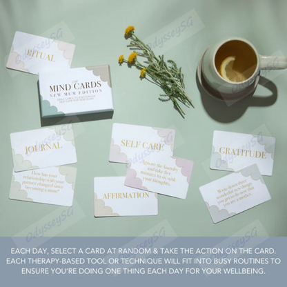 Mindful Series -Mind Cards: New Mum Edition , Maternity Gift, Mental Health , Self Care, Self Love