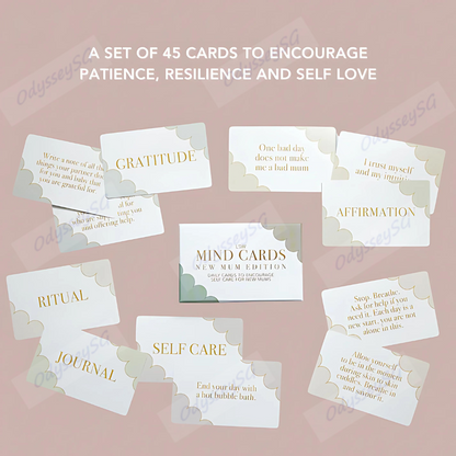 Mindful Series -Mind Cards: New Mum Edition , Maternity Gift, Mental Health , Self Care, Self Love