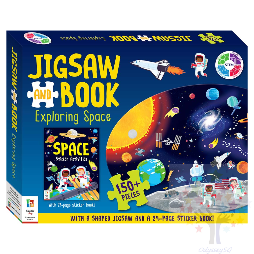Exploring Space - Jigsaw and sticker activity book - Age 5 and above