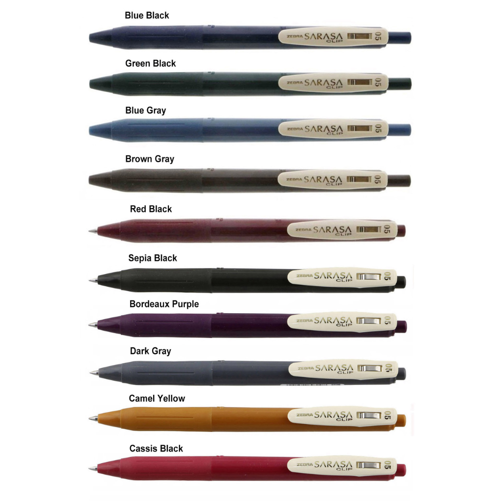 Zebra Sarasa Vintage Pens - 0.5mm