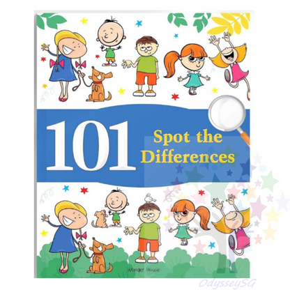 101 Spot the Differences: Children Fun Activity Books - Observation / Focus skills - Age 3 and Above
