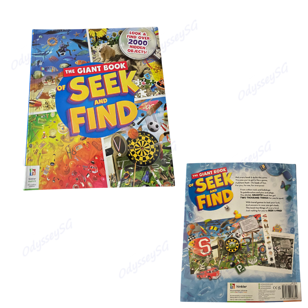 The Giant Book of Seek and Find - Over 2000 Hidden Objects to Find - Children Activity Book