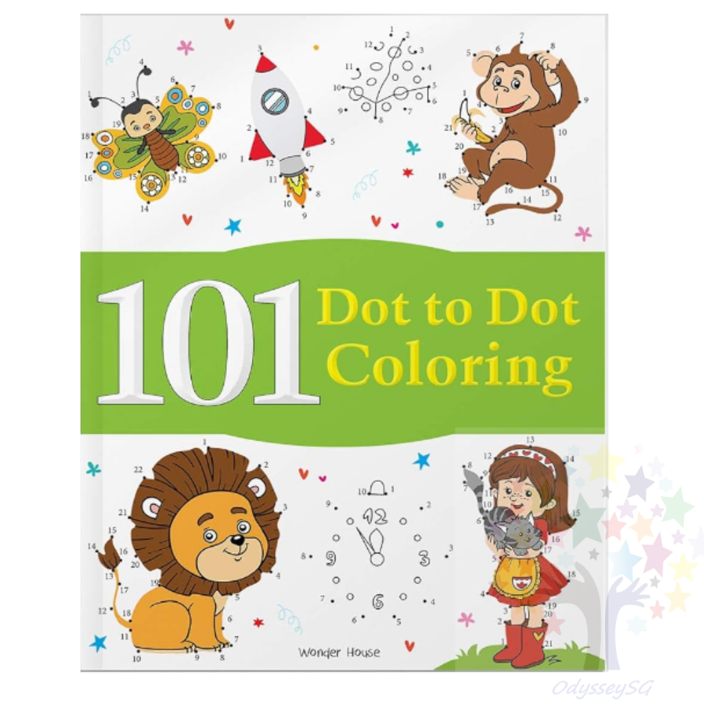 101 Dot To Dot Coloring: Children Fun Activity Book - Age 3 and above