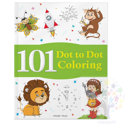 101 Dot To Dot Coloring: Children Fun Activity Book - Age 3 and above