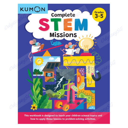 Kumon - Complete STEM Missions - Earth / Life / Physical Science - Age 8-12 - 160 Pages