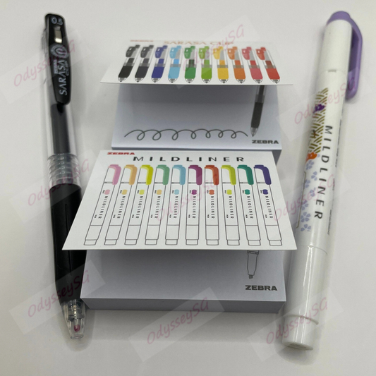 Zebra Limited Edition Gift Pack – Sarasa Clip Pen, Mildliner & Memo Pads