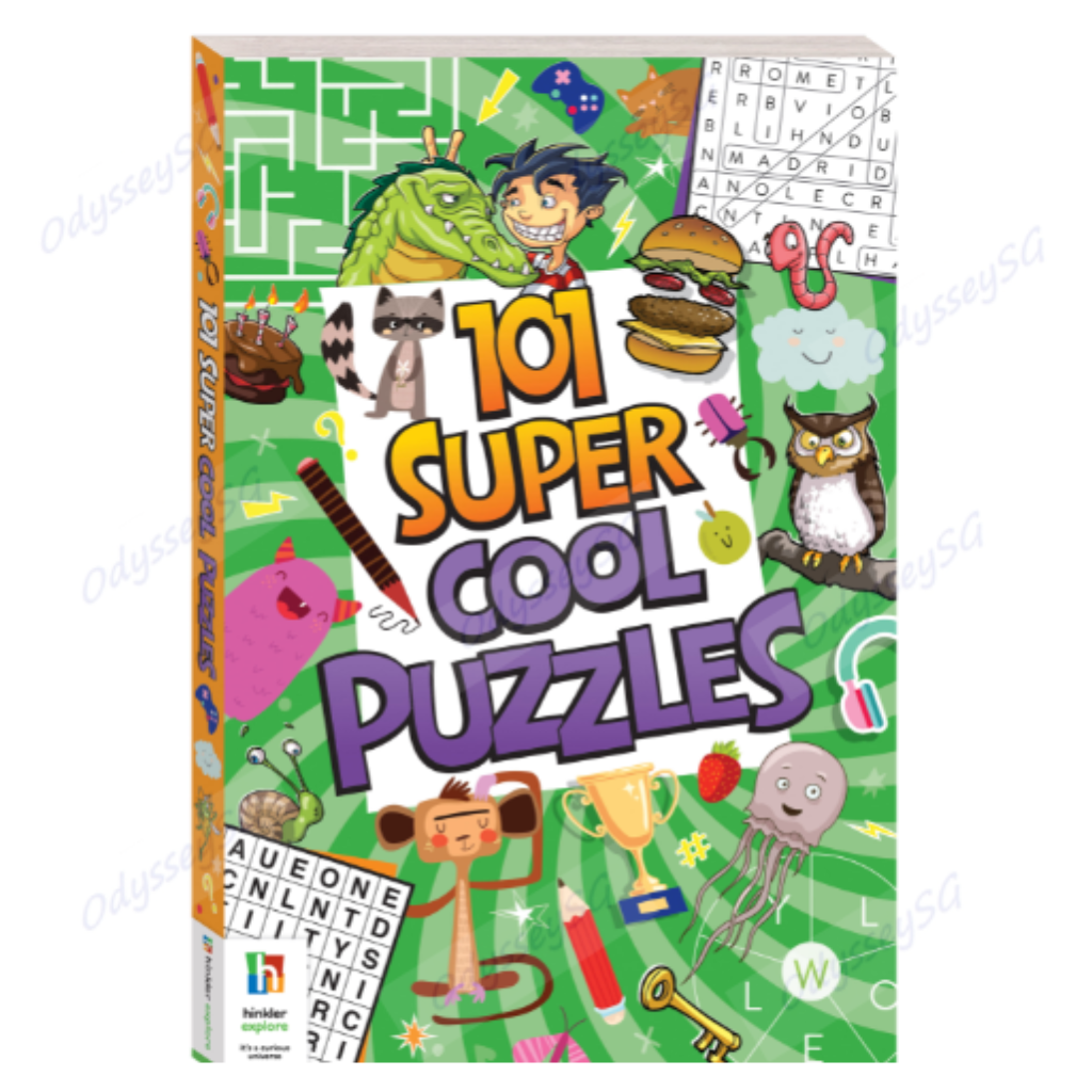101 Super Cool Puzzles - Age 6 - 12 -mazes, crosswords, sudokus, dot-to-dot, word searches, code breakers