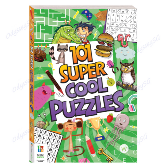 101 Super Cool Puzzles - Age 6 - 12 -mazes, crosswords, sudokus, dot-to-dot, word searches, code breakers