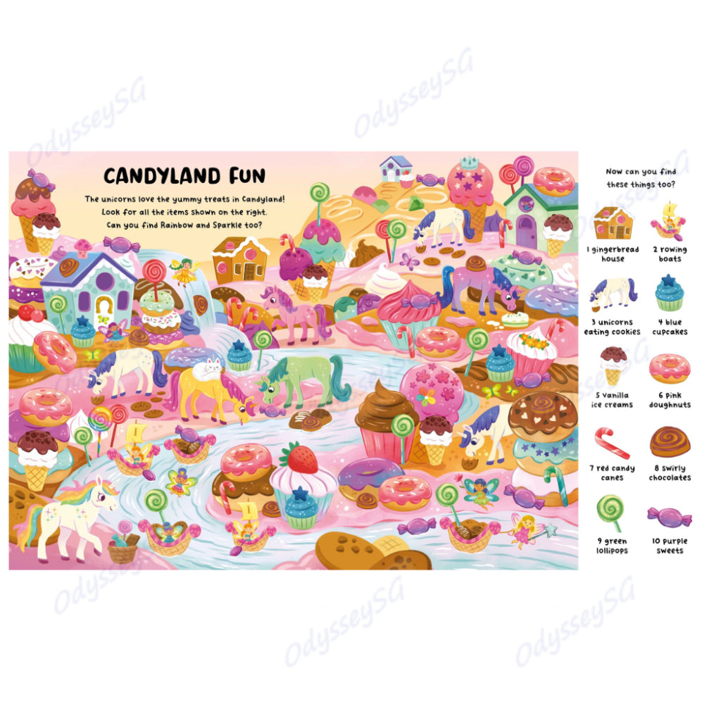 Unicorn - 1001 Things To Spot -  Children Activity Book - 24 Pages | Look and Find