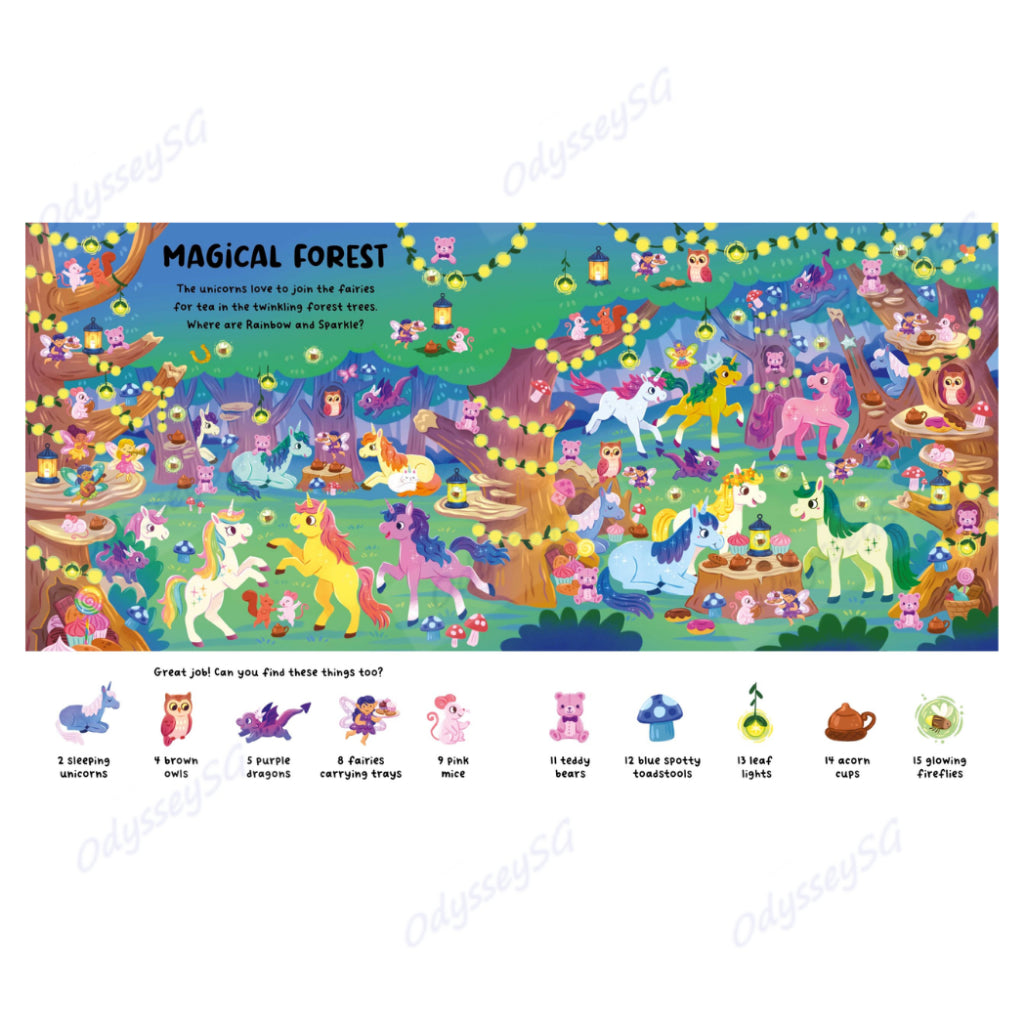 Unicorn - 1001 Things To Spot -  Children Activity Book - 24 Pages | Look and Find