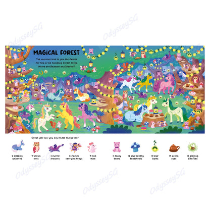 Unicorn - 1001 Things To Spot -  Children Activity Book - 24 Pages | Look and Find