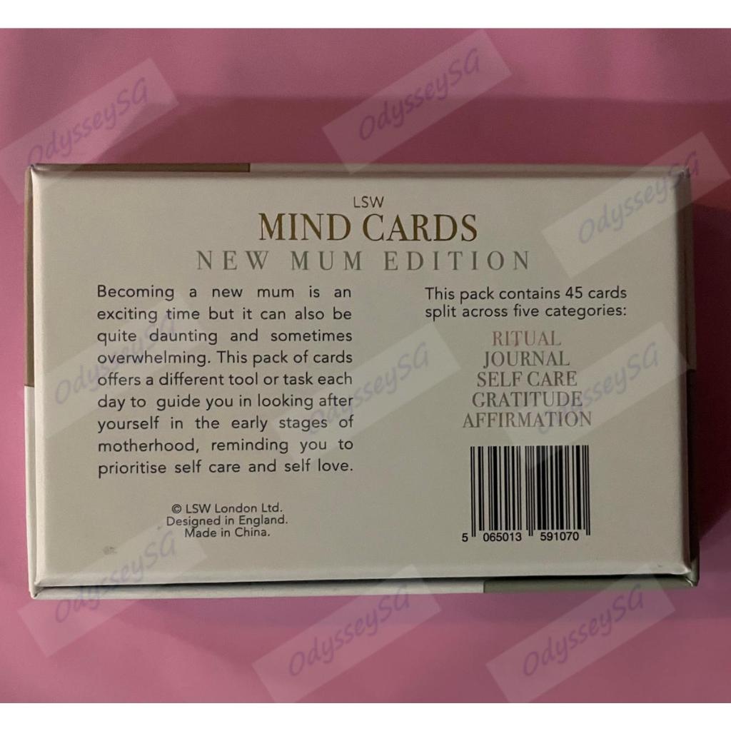 Mindful Series -Mind Cards: New Mum Edition , Maternity Gift, Mental Health , Self Care, Self Love