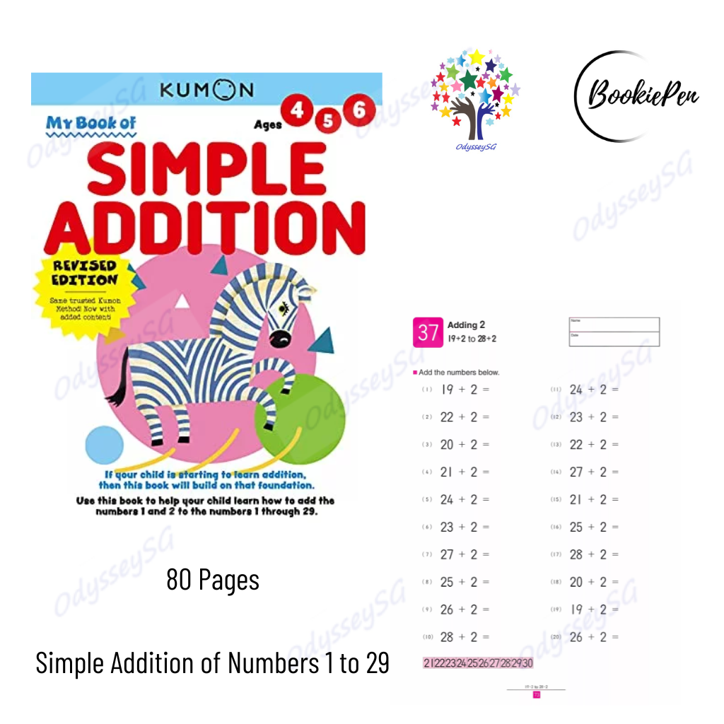 Kumon My Book of Simple Addition - Age 4-6