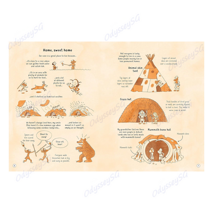 Usborne 24 Hours In the Stone Age - Hardcover