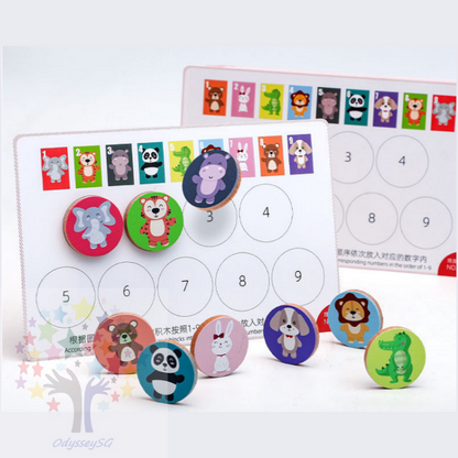 Animal Logic Game - Memory Thinking Game / Pattern / Sequencing / Memory matching / Brain Games - Age 2 - 5