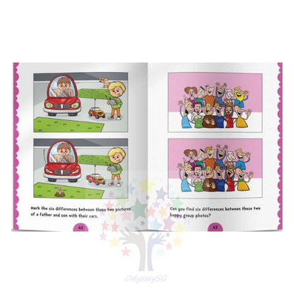 101 Spot the Differences: Children Fun Activity Books - Observation / Focus skills - Age 3 and Above