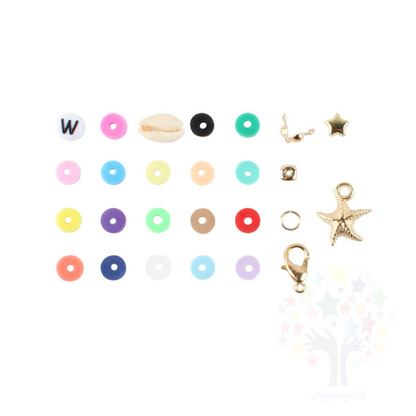 6mm Polymer Clay beads - DIY Bracelet Jewellery Beads kit - 4000 Beads - With Free String