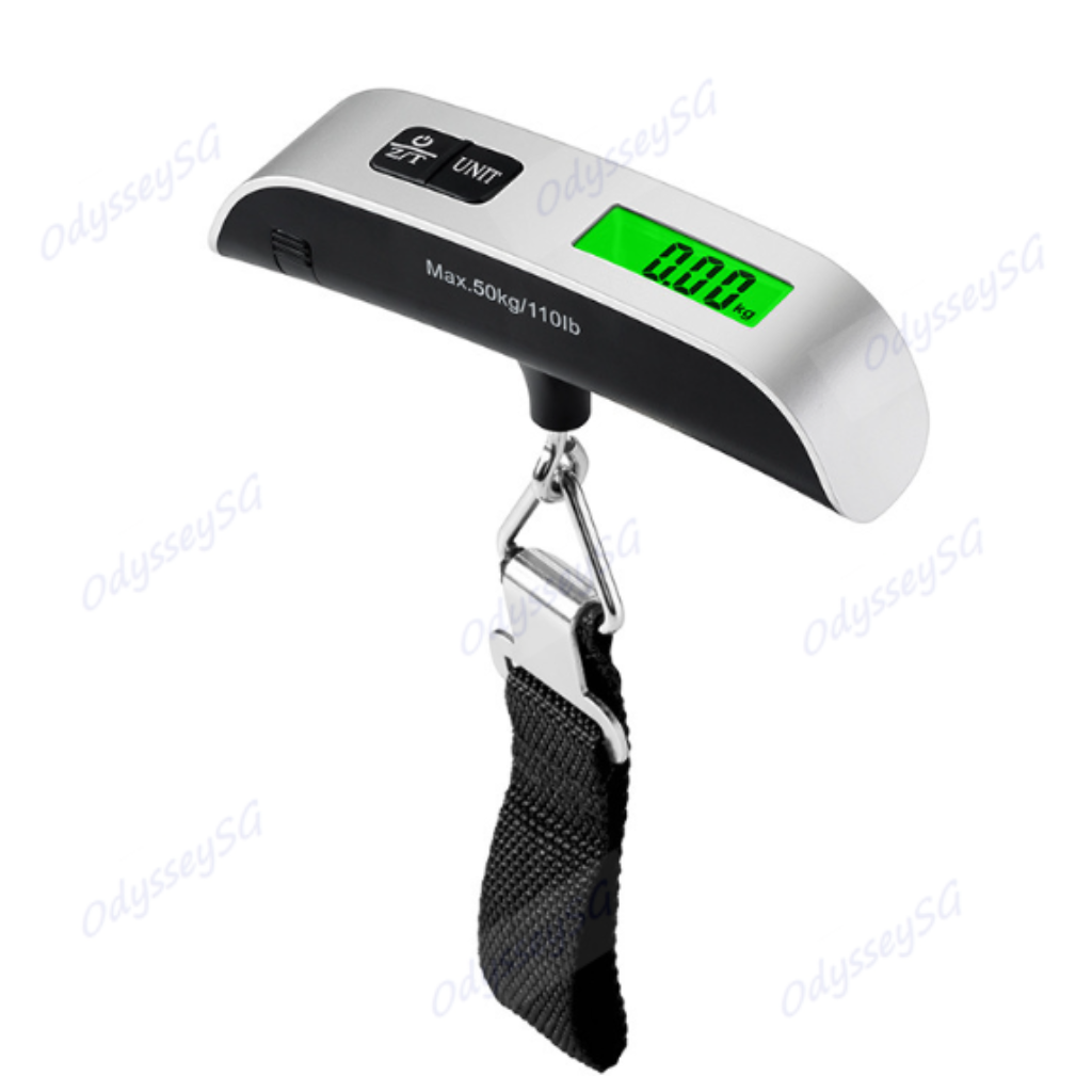 Portable Digital Pocket Luggage Hanging Scale - 50KG / 110 Lb Suitcase Baggage Travel Weighing Scale