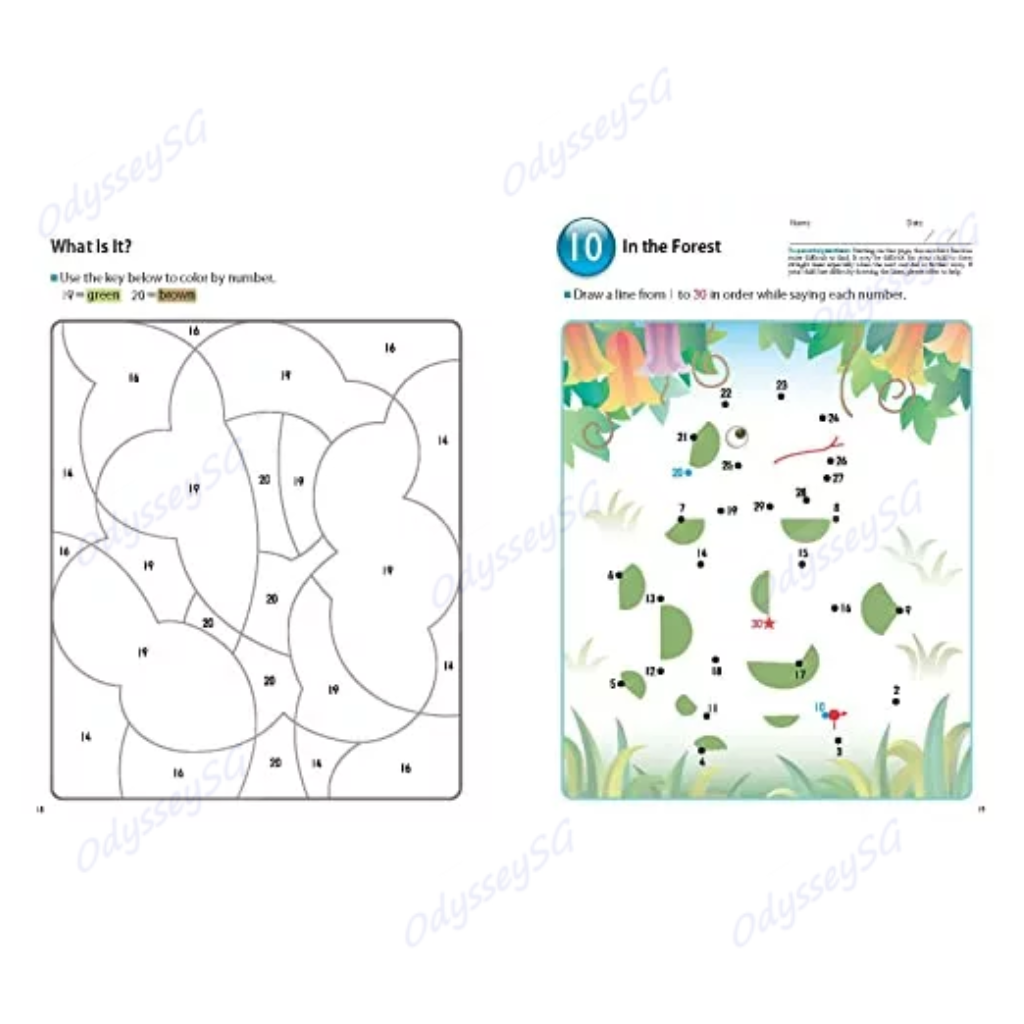 Kumon My Book of Number Games 1-100 - AGE 3-5 - Maths children activity book