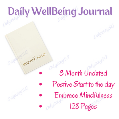 LSW London - Morning Notes - Daily Wellbeing Journal - 3 Month UNDATES - Embrace Positivity