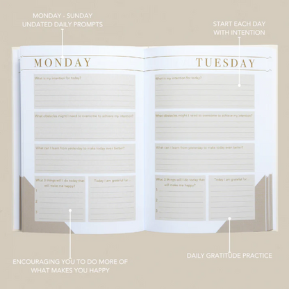 LSW London - Morning Notes - Daily Wellbeing Journal - 3 Month UNDATES - Embrace Positivity