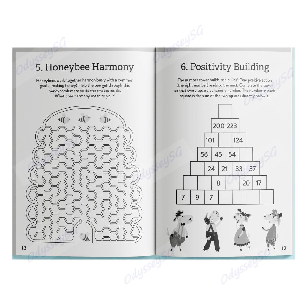 101 Cool Awesome Puzzles / Mazes / Word search / Sudoku / Crossword - Age 6-12