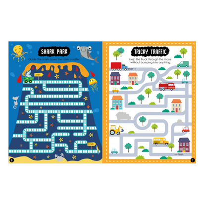 Mazes Sticker Activity Book - Playtime Learning - Over 250 stickers