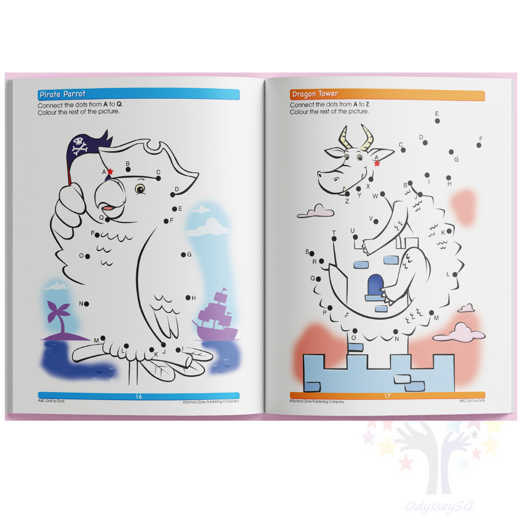 ABC Dot-to-Dot - Preschool children activity book - Age 3-5 - Alphabets Puzzles