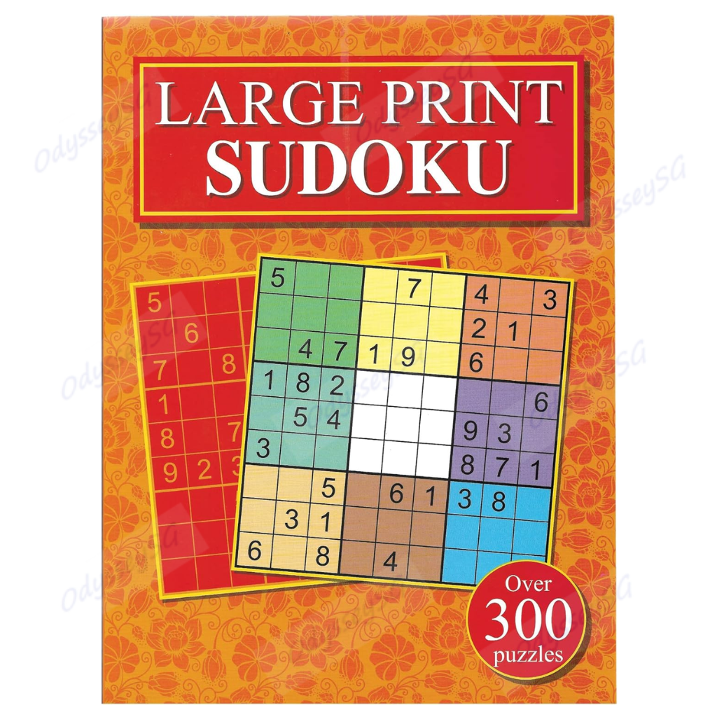[4 Book set] Large Print Sudoku Puzzle Books for Adults and Teens - Sudoku Activity Book Set