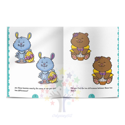 101 Spot the Differences: Children Fun Activity Books - Observation / Focus skills - Age 3 and Above