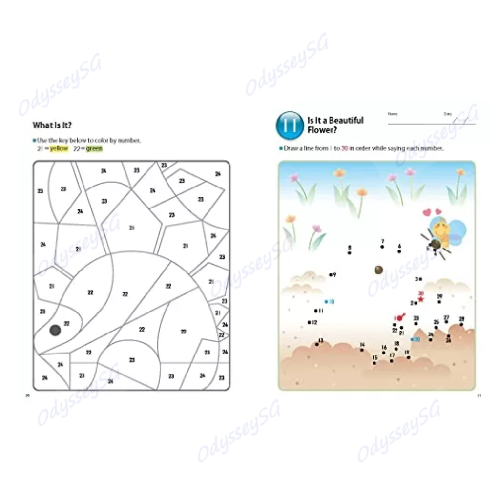 Kumon My Book of Number Games 1-100 - AGE 3-5 - Maths children activity book