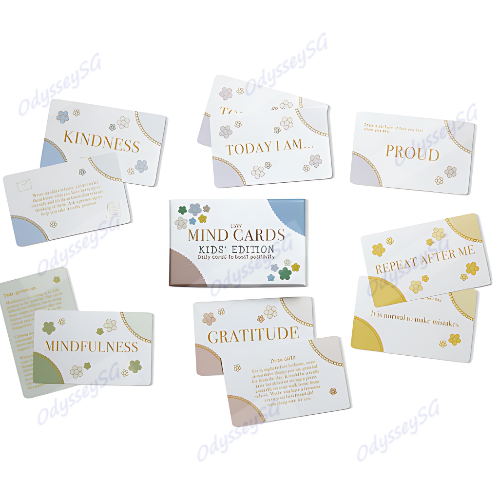 Mind Cards for Kids – Daily Positivity & Mindfulness – 30-Card Set for Emotional Wellbeing