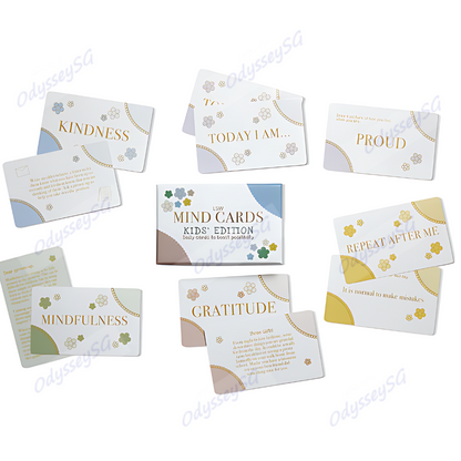 Mind Cards for Kids – Daily Positivity & Mindfulness – 30-Card Set for Emotional Wellbeing