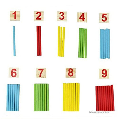 Rods Wooden Math Manipulative Aid