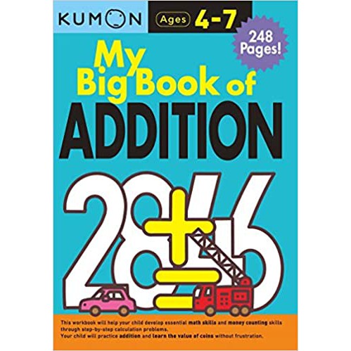 Kumon-My Big Book of Addition - Preschool Math Activity workbook -  Counting and Addition