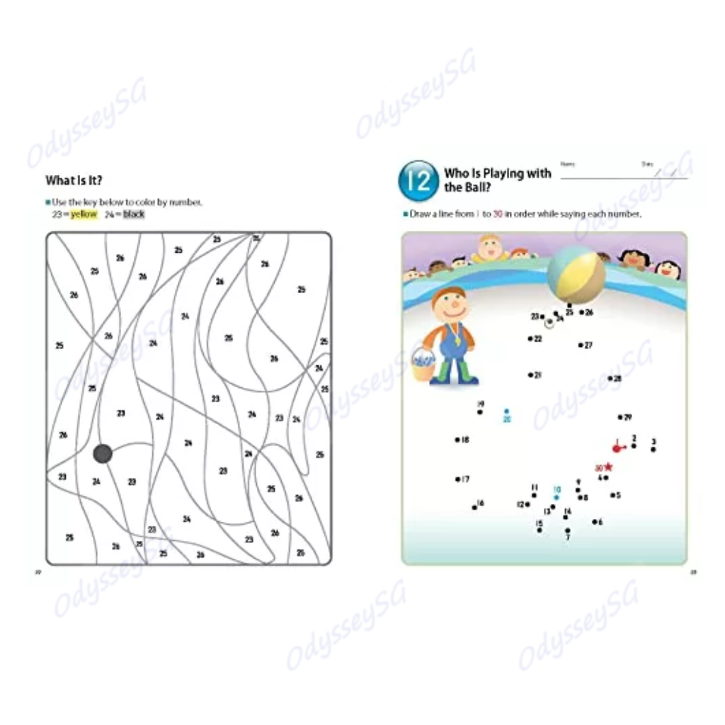 Kumon My Book of Number Games 1-100 - AGE 3-5 - Maths children activity book