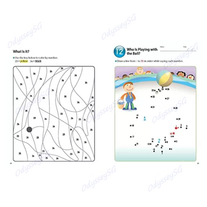 Kumon My Book of Number Games 1-100 - AGE 3-5 - Maths children activity book