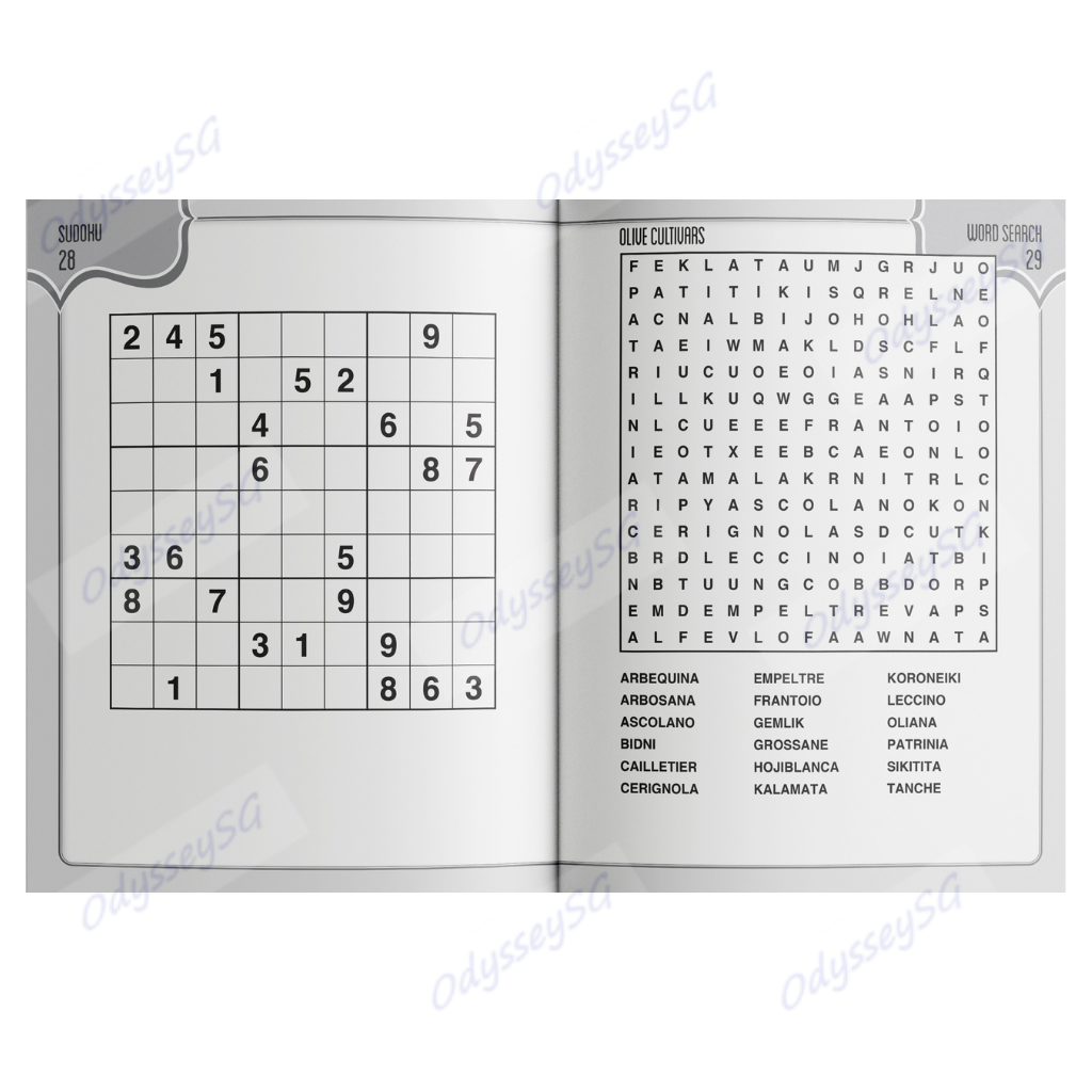Large Print Puzzles - Mixed Puzzles - Sudoku / Wordsearch / Crossword