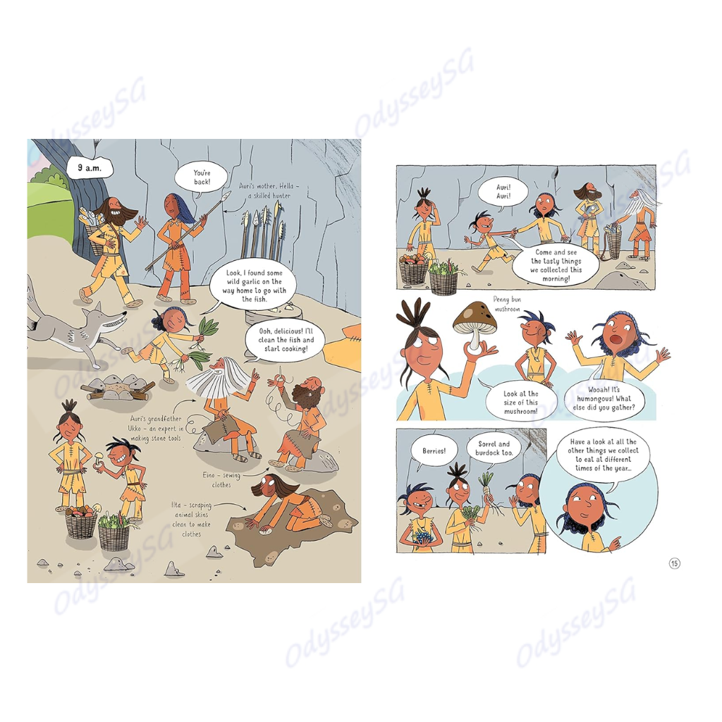 Usborne 24 Hours In the Stone Age - Hardcover