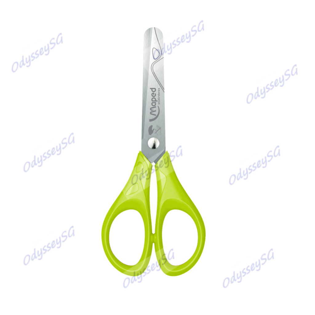 Maped Essential Ergonomic Scissors - Left Hand scissors - 13 CM - Age 4 and above
