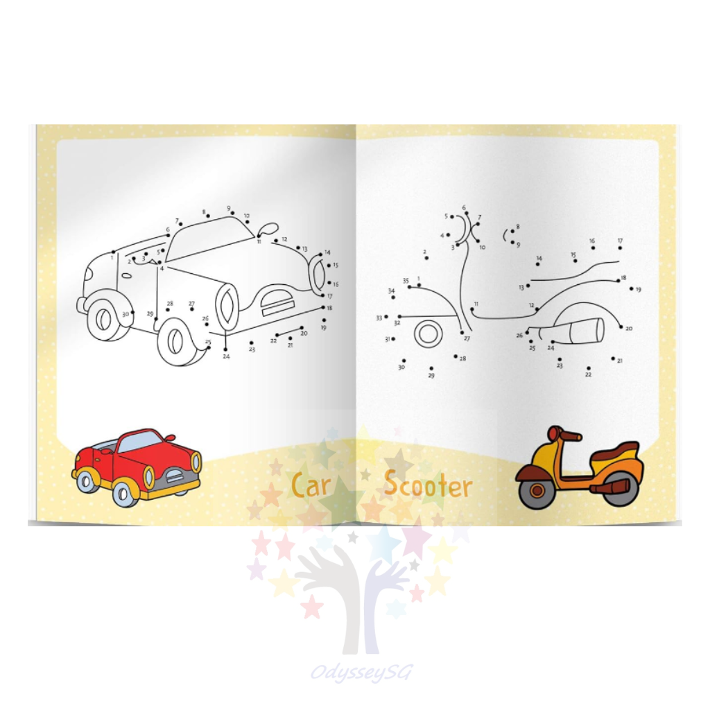 101 Dot To Dot Coloring: Children Fun Activity Book - Age 3 and above