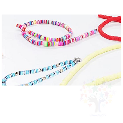 6mm Polymer Clay beads - DIY Bracelet Jewellery Beads kit - 4000 Beads - With Free String