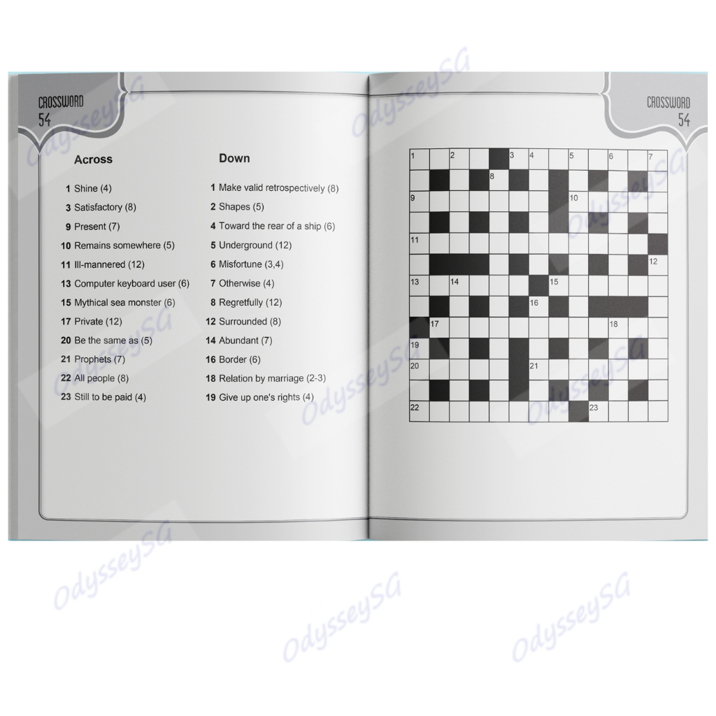 Large Print Puzzles - Mixed Puzzles - Sudoku / Wordsearch / Crossword