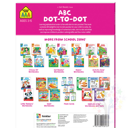 ABC Dot-to-Dot - Preschool children activity book - Age 3-5 - Alphabets Puzzles
